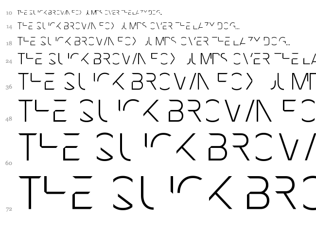 Mnml Fnt font waterfall